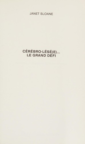 Cérébro-lésé(e)--