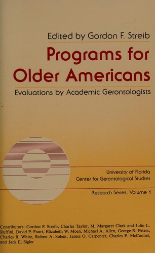 Programs for older Americans