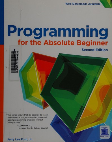 Programming for the absolute beginner by Ford, Jerry Lee Jr cover
