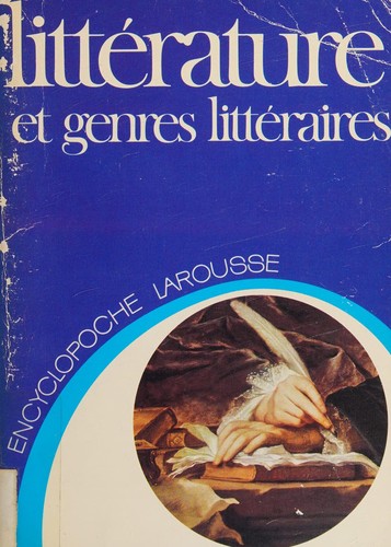 Littérature et genres littéraires by Jean Bessière cover