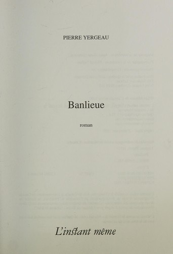 Banlieue