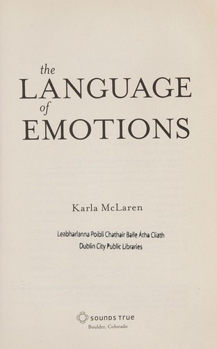 The language of emotions