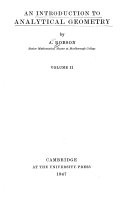 An introduction to analytical geometry