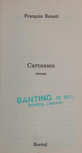 Carcasses by François Benoit cover