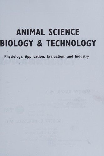 Animal science biology & technology by MeeCee Baker cover