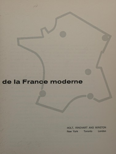 Panorama de la france moderne by Camille Bauer cover