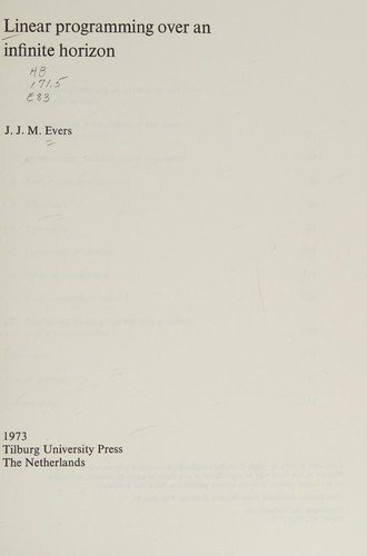 Linear programming over an infinite horizon