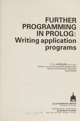 Further Programming Prolog