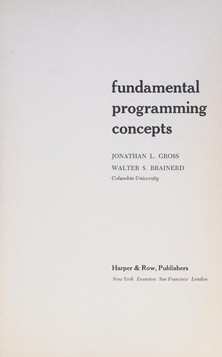 Fundamental programming concepts