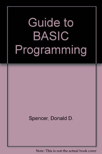 A guide to BASIC programming
