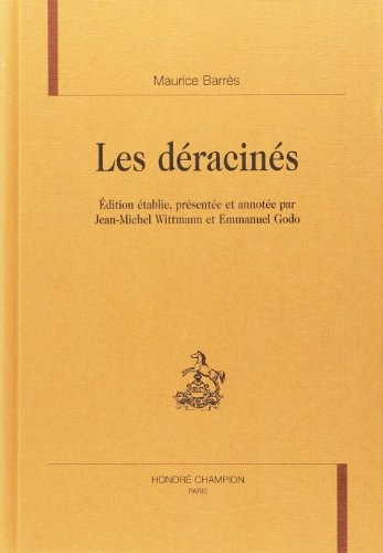 Les déracinés by Maurice Barrès cover