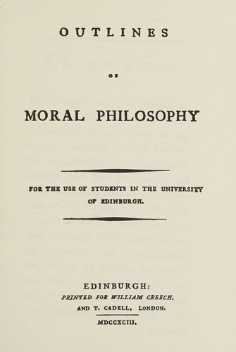 Outlines of moral philosophy, 1793
