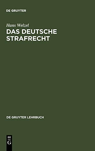 Das deutsche Strafrecht by Hans Welzel cover