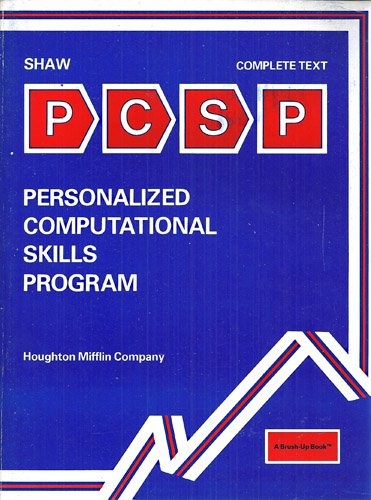 Personalized computational skills program