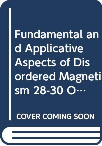 Fundamental and applicative aspects of disordered magnetism