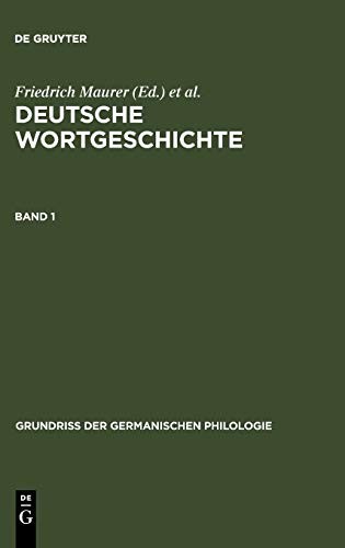 Deutsche Wortgeschichte. Band 1 by Friedrich Maurer, Heinz Rupp cover