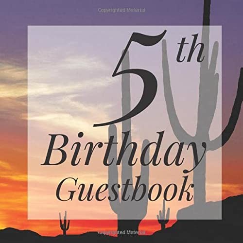 5th Birthday Guestbook