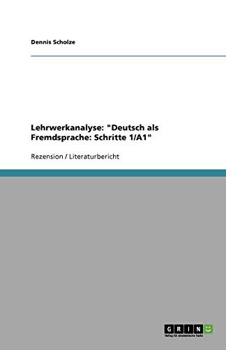 Lehrwerkanalyse : 'Deutsch als Fremdsprache by Dennis Scholze cover