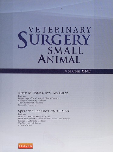 Veterinary surgery by Karen M. Tobias, Spencer A. Johnston cover
