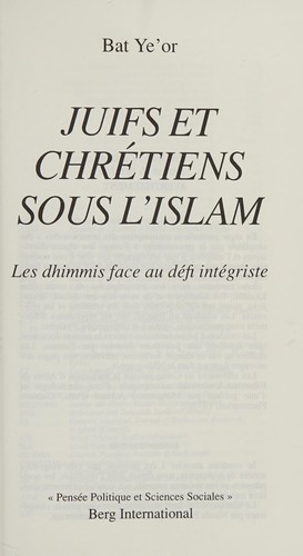 Juifs et chrétiens sous l'Islam