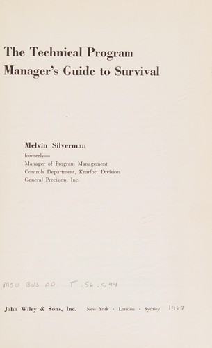 The technical program manager's guide to survival