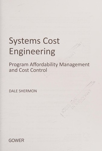 Systems cost engineering