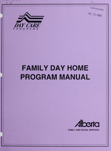 Family day home program manual