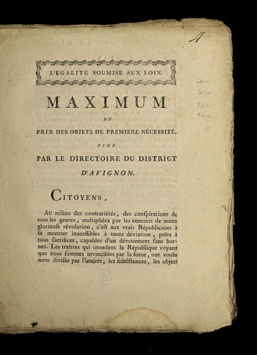 ... Maximum du prix des objets de premiere ne cessite