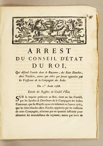 Arrest du Conseil d'État du Roi by France cover