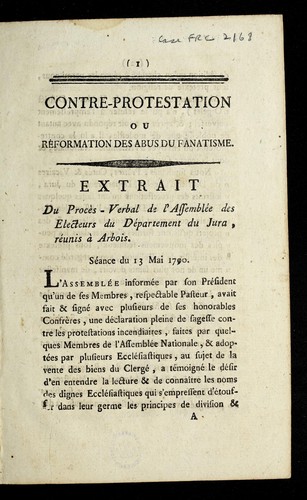 Contre-protestation by Jura (France) cover