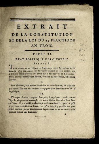 Extrait de la Constitution by France cover