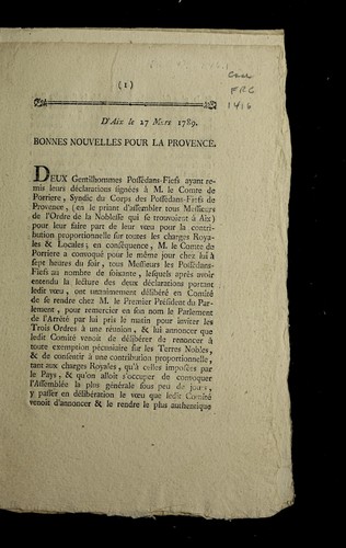 ... Bonnes nouvelles pour la Provence