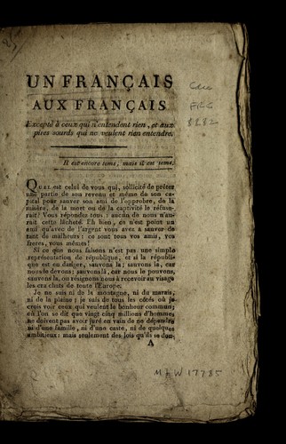 Un Franc ʹais aux Franc ʹais