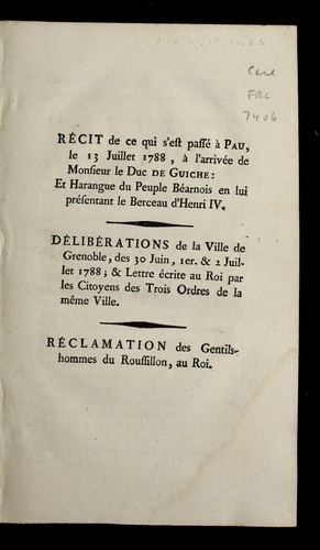 Re cit de ce qui s'est passe  a   Pau by Grenoble (France) cover