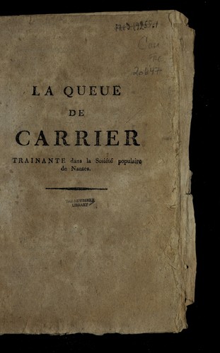 La queue de Carrier trainante dans la Sosie te  [sic] populaire de Nantes