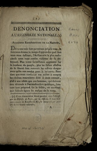 De nonciation a l'Assemble e nationale