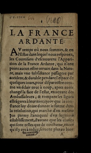 La France ardante by  cover