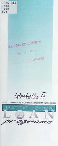 Introduction to Illinois Department of Commerce and Community Affairs Participation Loan Programs by Illinois. Department of Commerce and Community Affairs cover