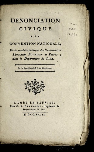 De nonciation civique a la Convention nationale