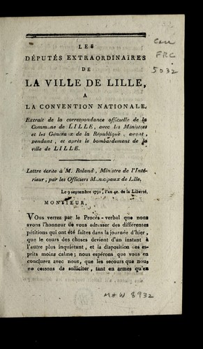 Les de pute s extraordinaires de la ville de Lille by Lille (France) cover