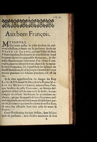 Aux bons Franc ʹois by Jean Du Bois-Olivier cover