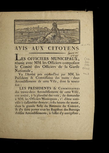 Avis aux citoyens