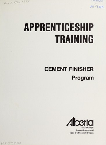 Cement finisher program