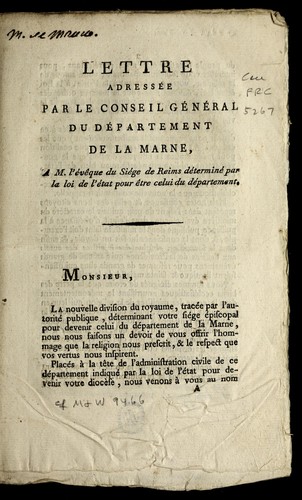 Lettre adresse e by Marne (France) cover