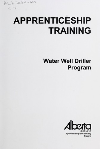 Water well driller program