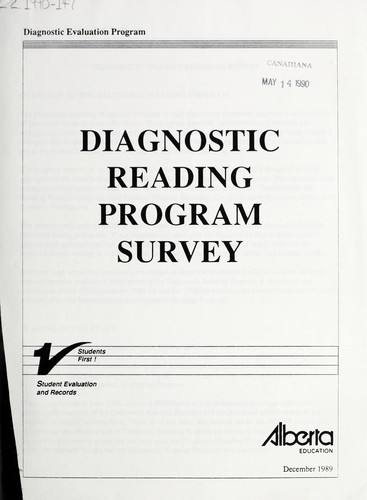 Diagnostic Reading Program survey