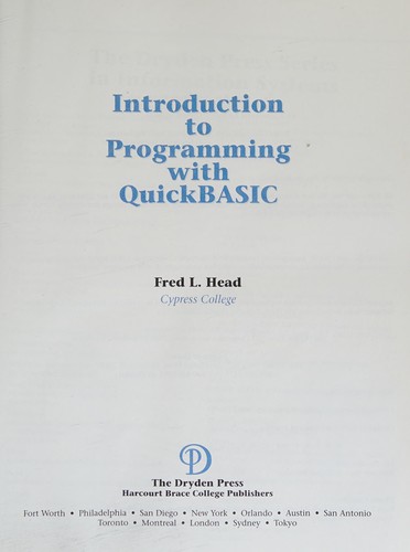 Introduction to programming with QuickBASIC