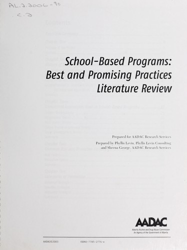 School based programs