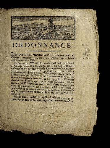 Ordonnance by Lyon (France) cover