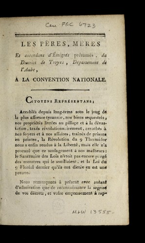 Les pe  res, me  res et ascendans d'e migre s pre sume s